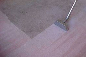 Before and after carpet cleaning